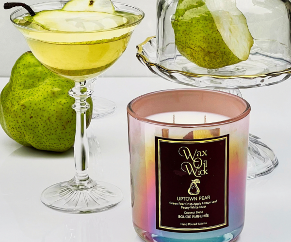 THE ELEGANCE OF THE PEAR SCENTED COCKTAIL CANDLE AND  RECIPIE