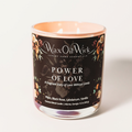 Power of Love “Modern Romantic Luxury”  Rose Vanilla Amber Scented Candle