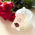 With All My Heart — Keepsake Cut Glass Candle (2 Rose Experiences)