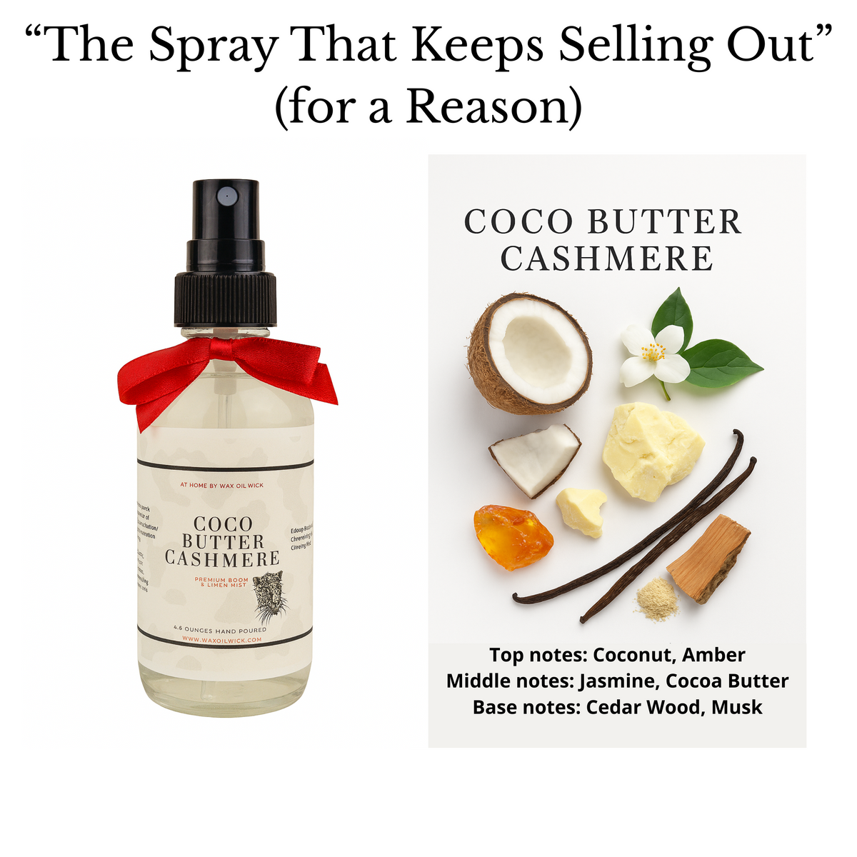 Coco Butter Cashmere Room & Linen Mist