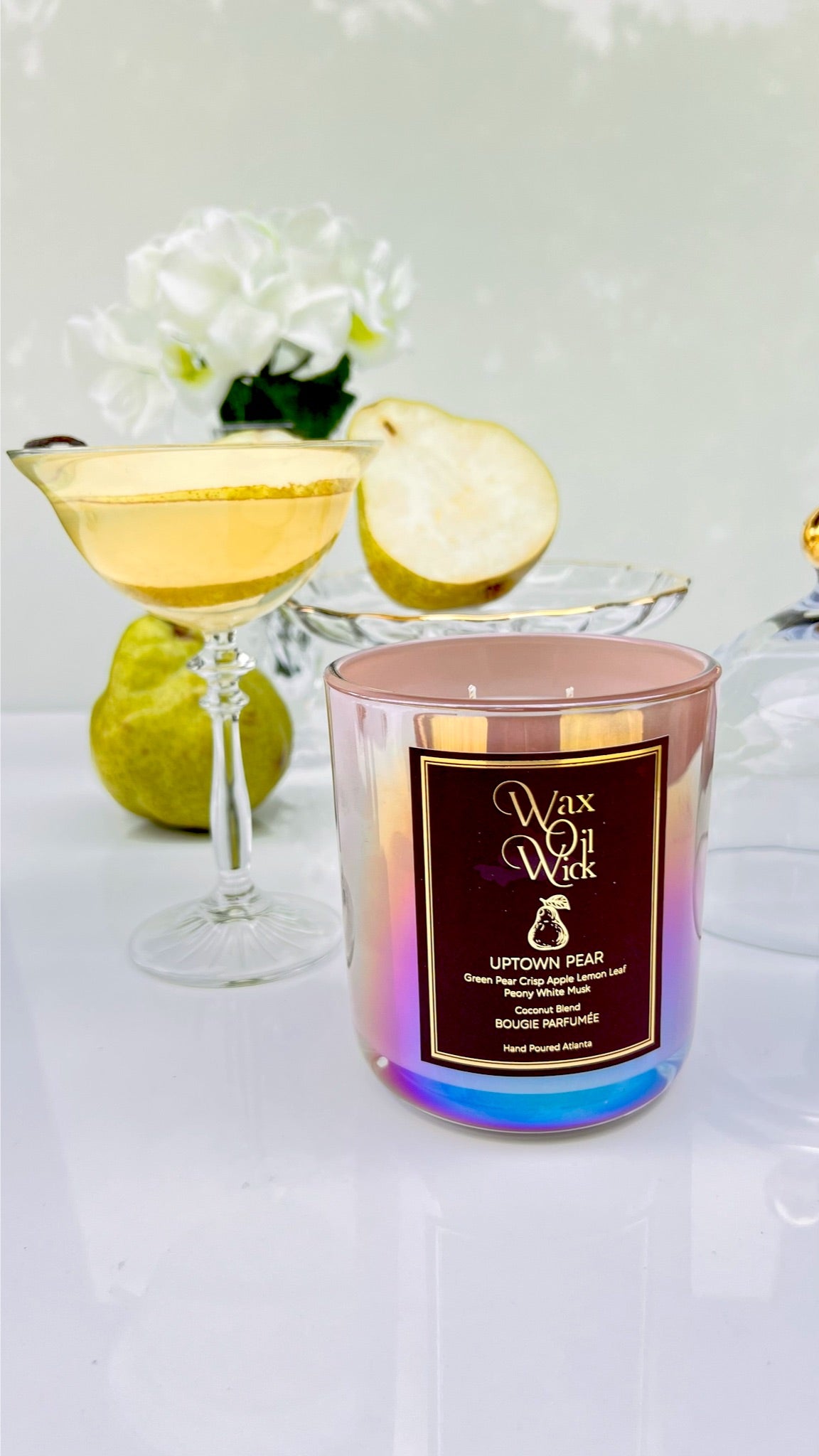 Uptown Pear Cocktail Scented Inspired Candle