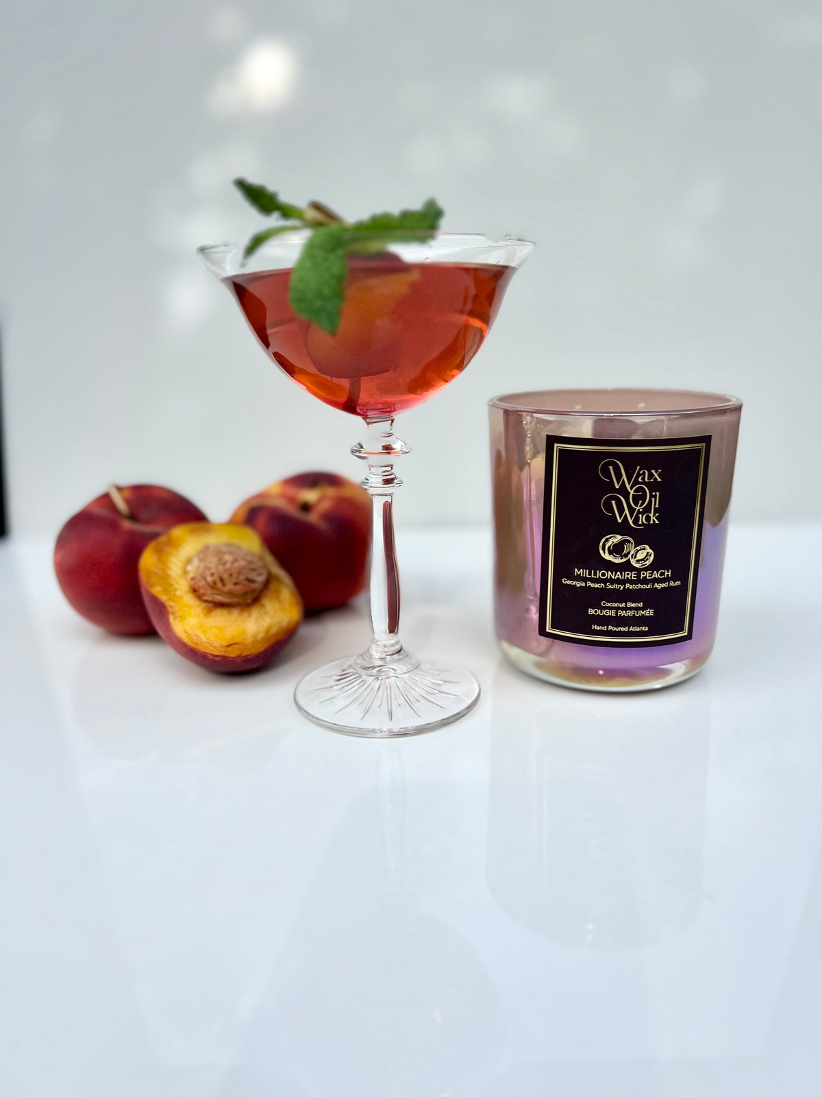 Millionaire Peach Cocktail Inspired Candle