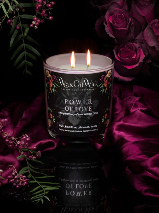 *Best Seller *Power of Love Sultry Rose Vanilla Labdanum Scented Candle